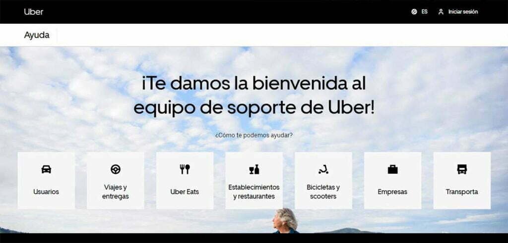 Micro sitio uber